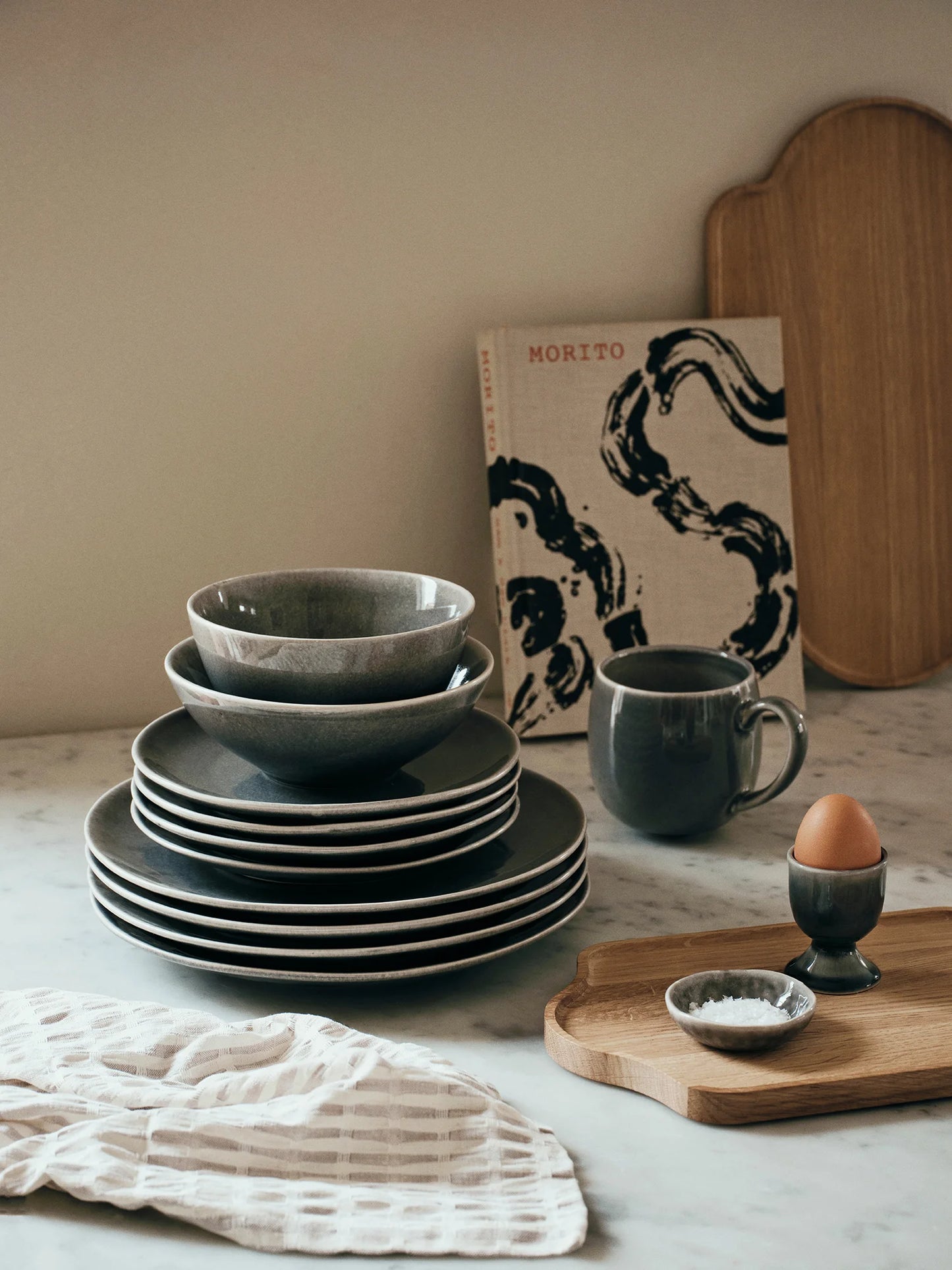 Broste Copenhagen Nordic Rain Teacup set/6