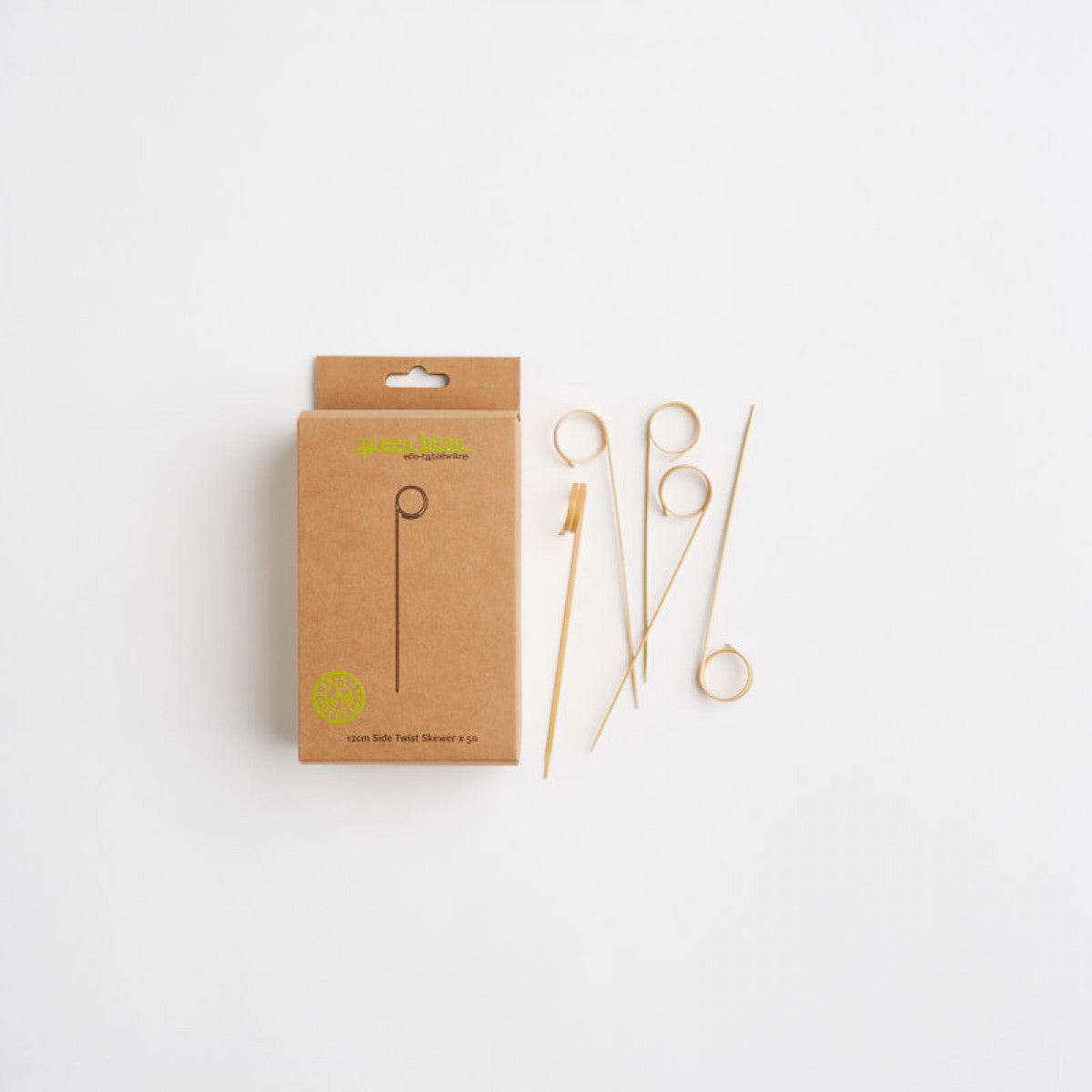 Green Bean Skewer Side Twist 12cm