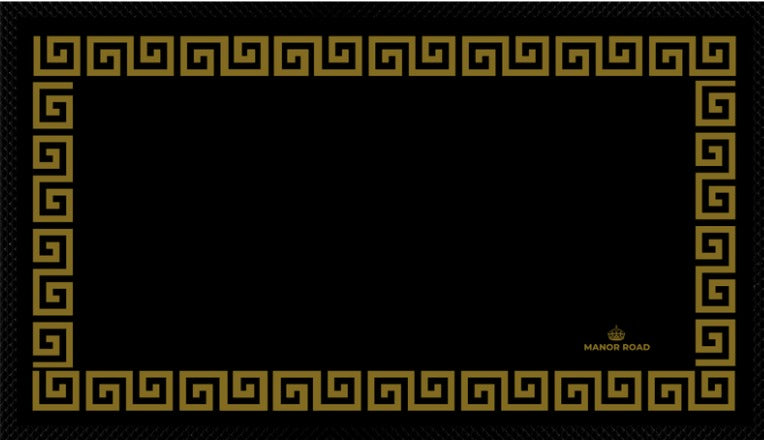 Manor Road Gold Key Small Bar Mat