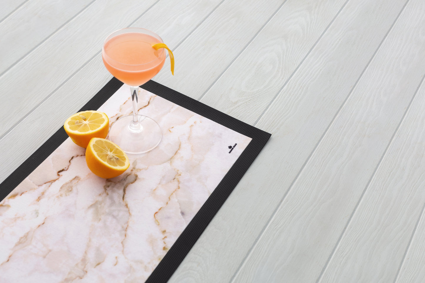 Manor Road Beige Marble Small Bar Mat