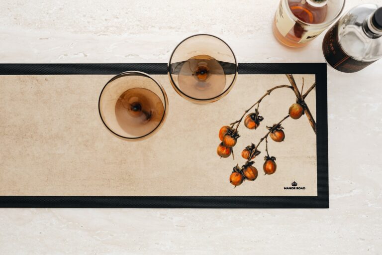 Manor Road Persimmon Large Bar Mat