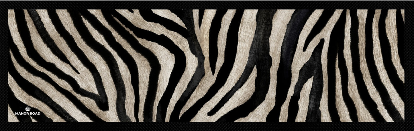 Manor Road Zebra Large Bar Mat