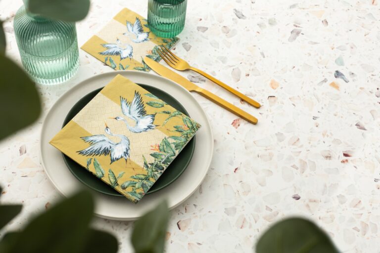 Manor Road Birds of Paradise Luncheon Napkins