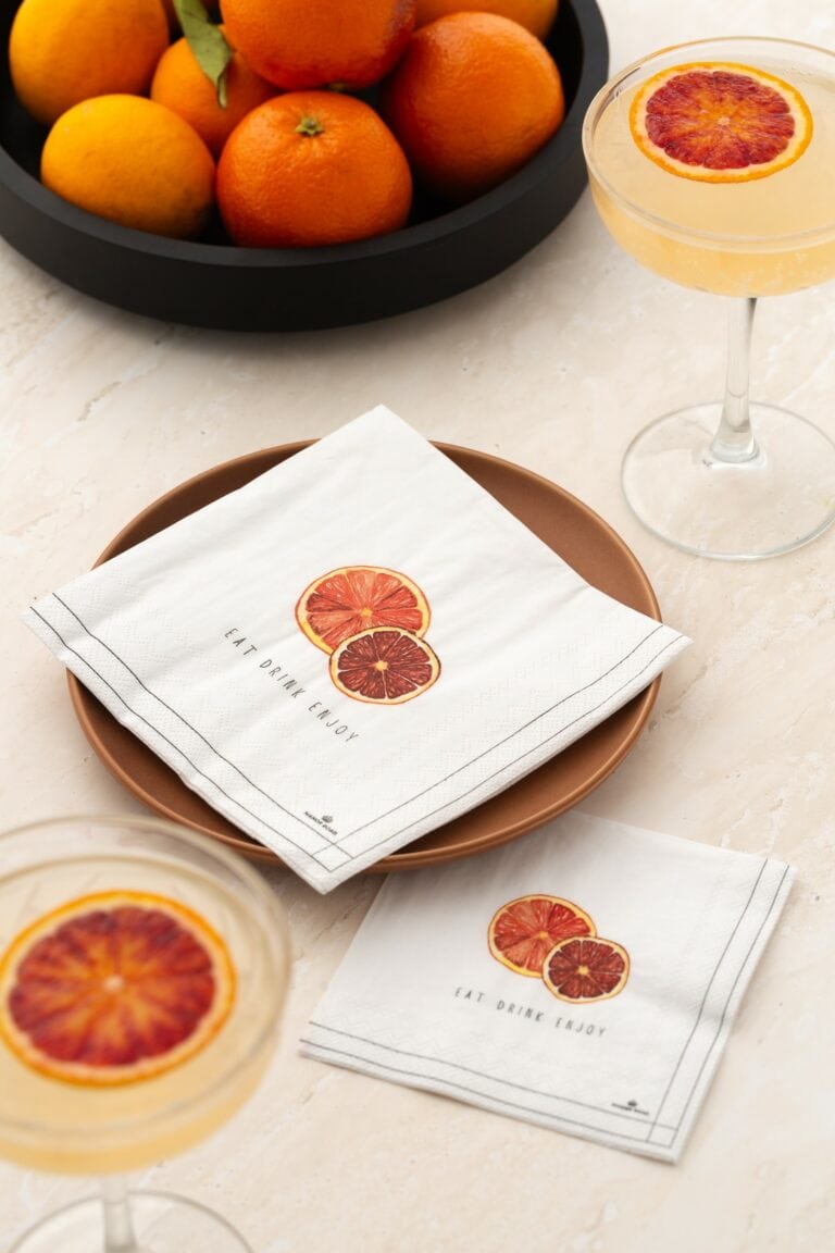 Manor Road Blood Orange Luncheon Napkins