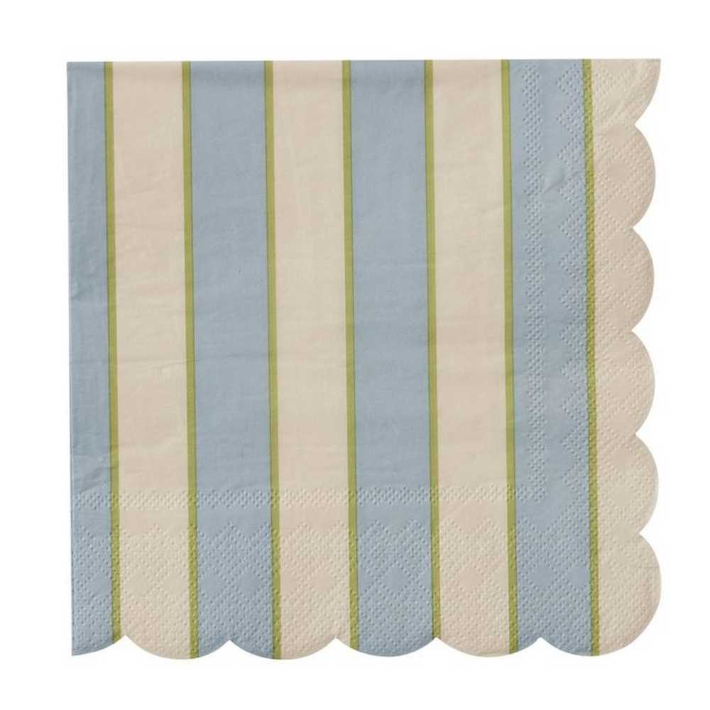 assemble Carnival Stripe Blue Luncheon Napkins