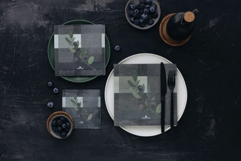 Manor Road Blueberry Burst Luncheon Napkins