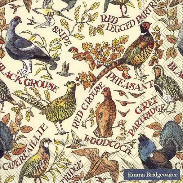 Emma Bridgewater Game Birds Luncheon Napkins