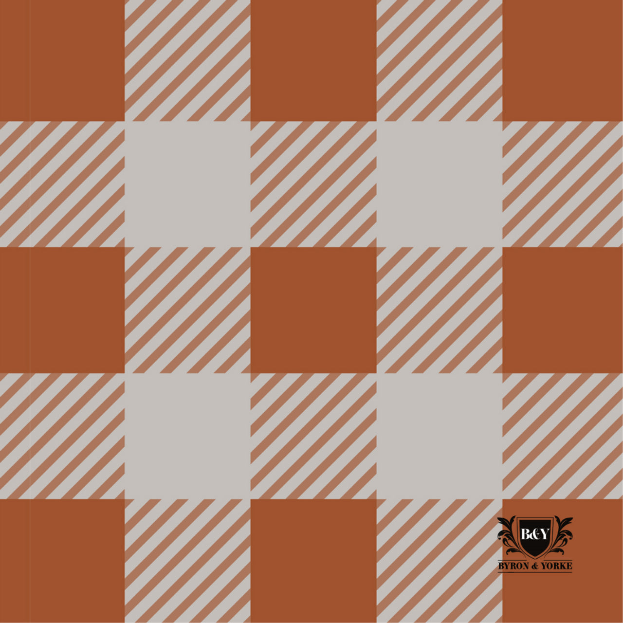 Byron & Yorke Ginger Gingham Cocktail Napkins