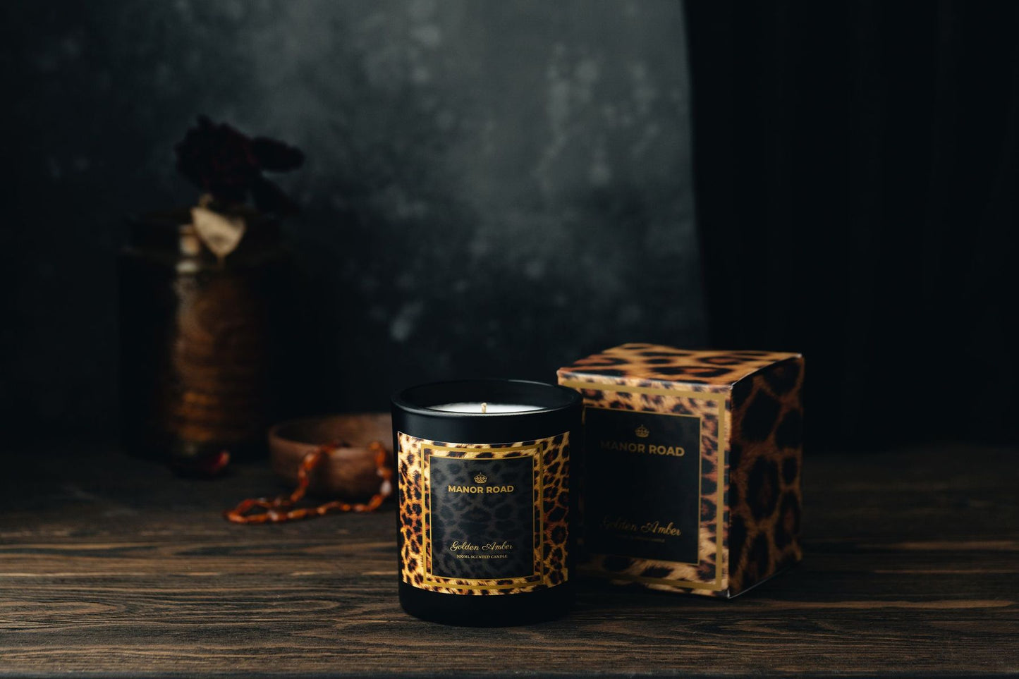 Manor Road Golden Amber Candle