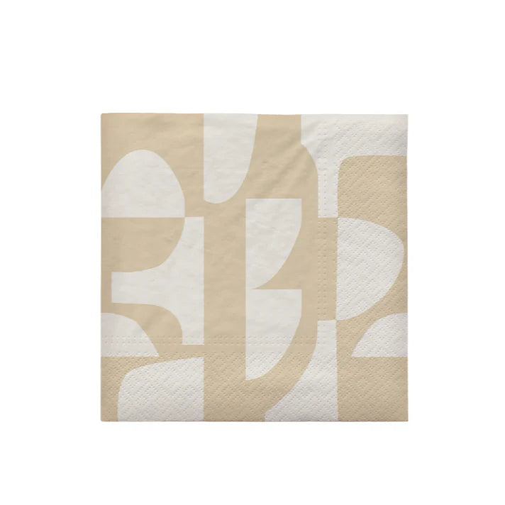 Broste Copenhagen Lara Beige Luncheon Napkins
