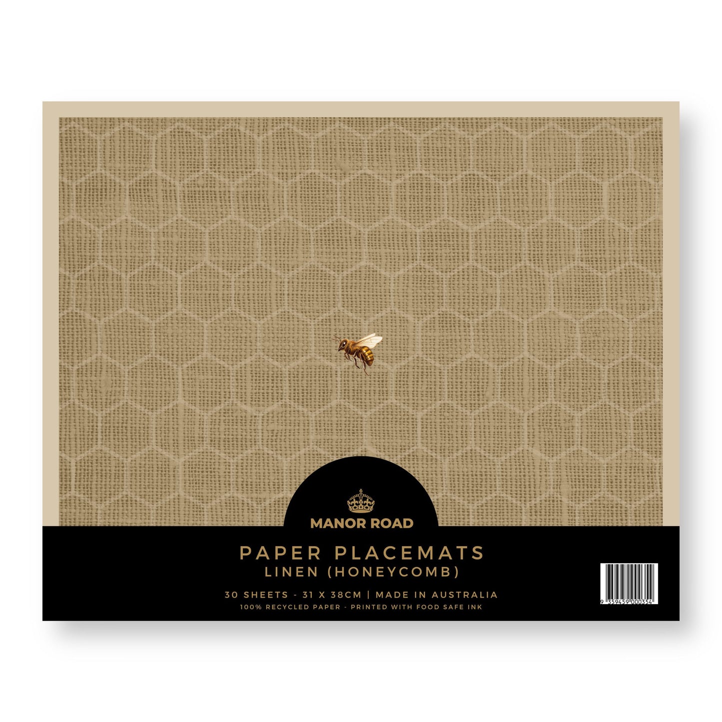 Manor Road Linen Honeycomb Paper Placemat Pad
