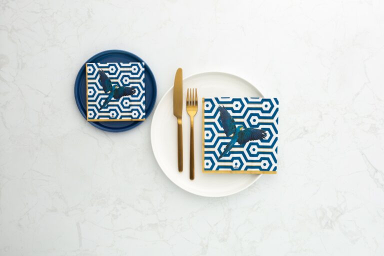 Manor Road Macaw Luncheon Napkins