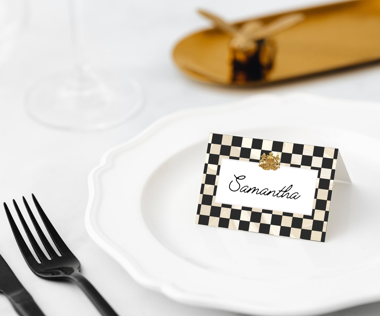Manor Road Marble Royale Placecards