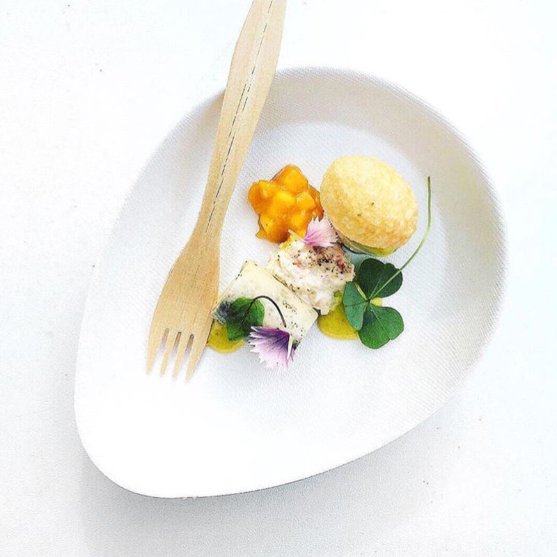 Natural Tableware Sucadrops Medium Plate 50pk