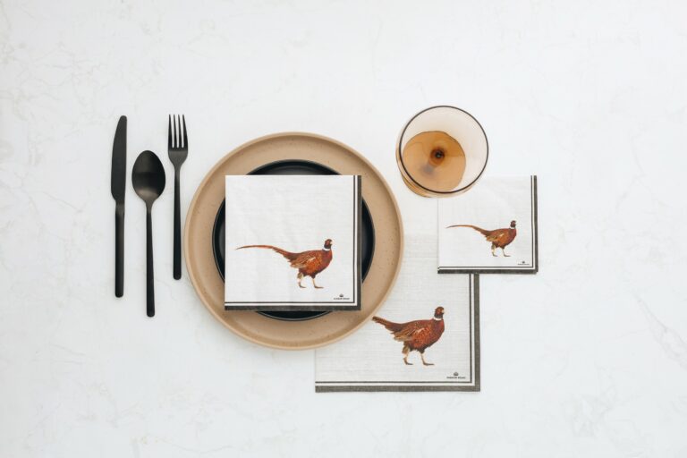 Manor Road Pheasant Luncheon Napkins