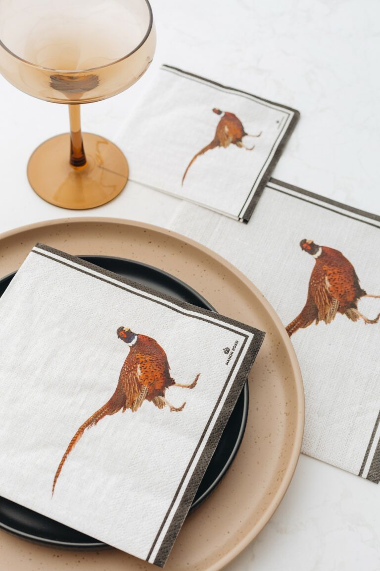Manor Road Pheasant Dinner Napkins