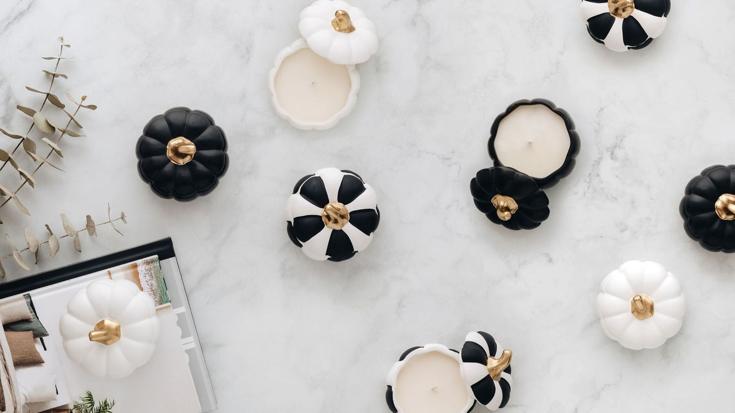 Manor Road Pompion Matte White Candle