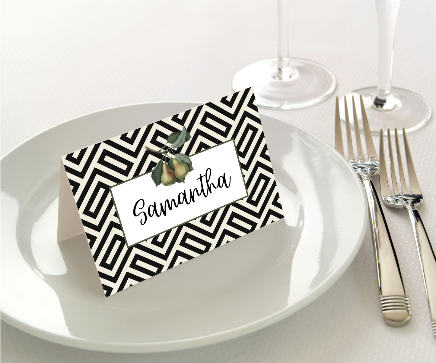 Manor Road Provincial Pear Placecards