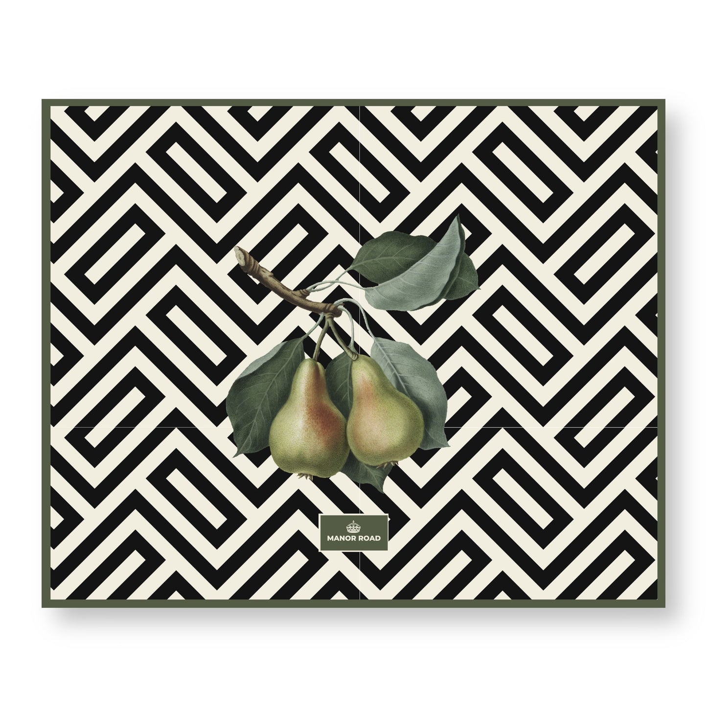 Manor Road Provincial Pear Paper Placemat Pad