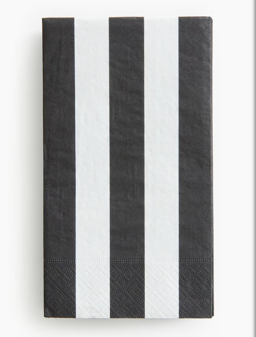 H&M Black Stripe Buffet Napkins