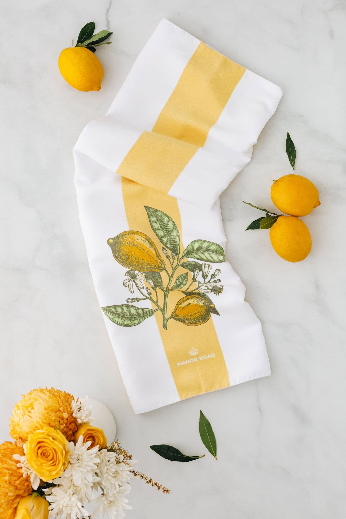 Manor Road Lemon Sorbet Microfiber Tea Towel
