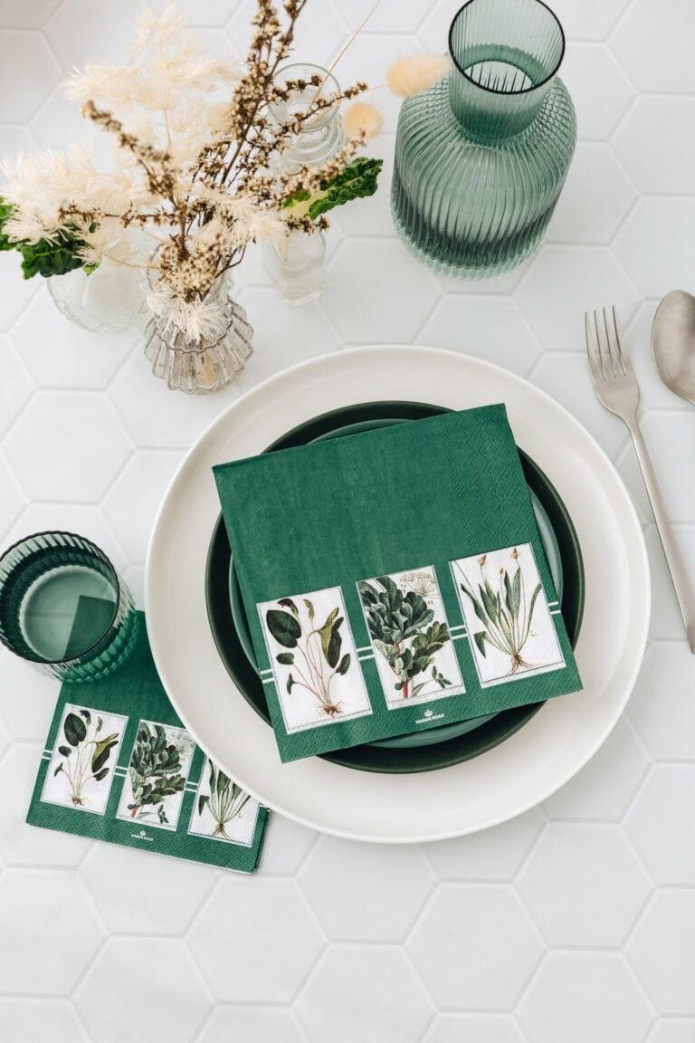 Manor Road Verde Cocktail Napkins