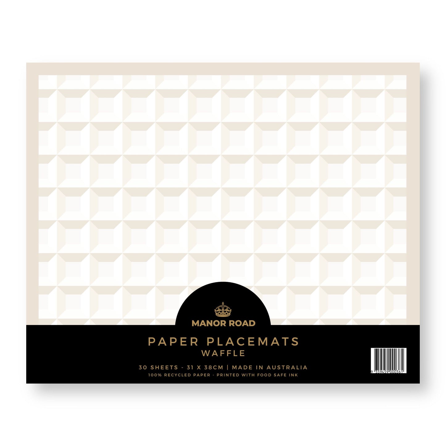 Manor Road Waffle Paper Placemat Pad