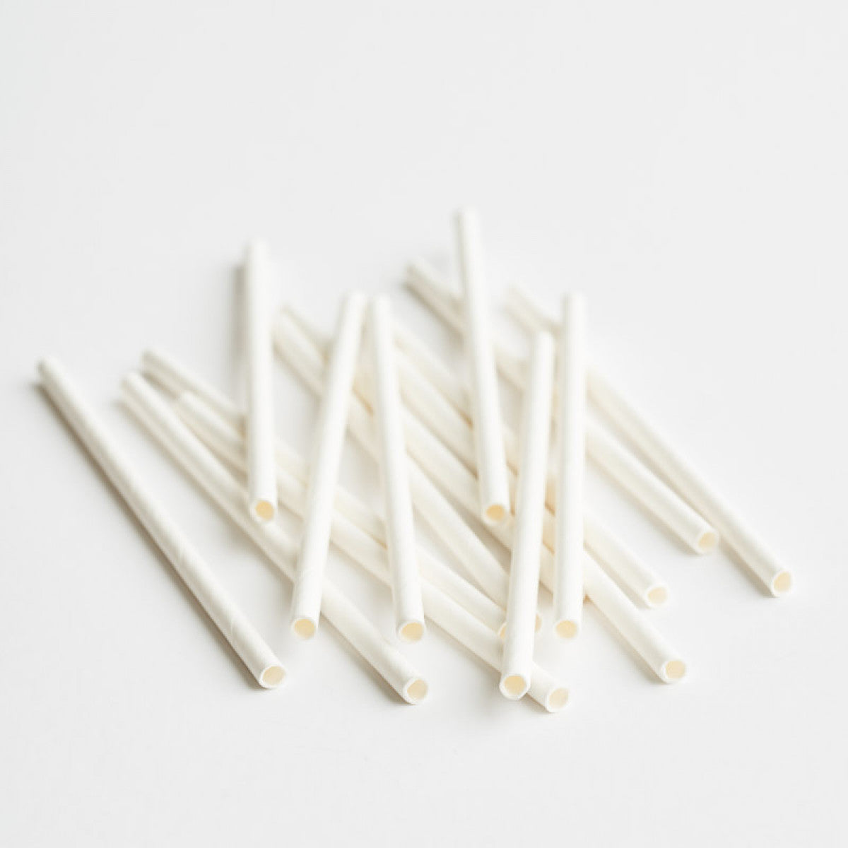 Green Bean Cocktail Straws White 250pk