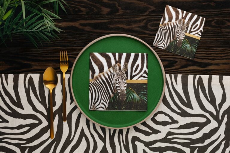 Manor Road Wild Stripes Cocktail Napkins