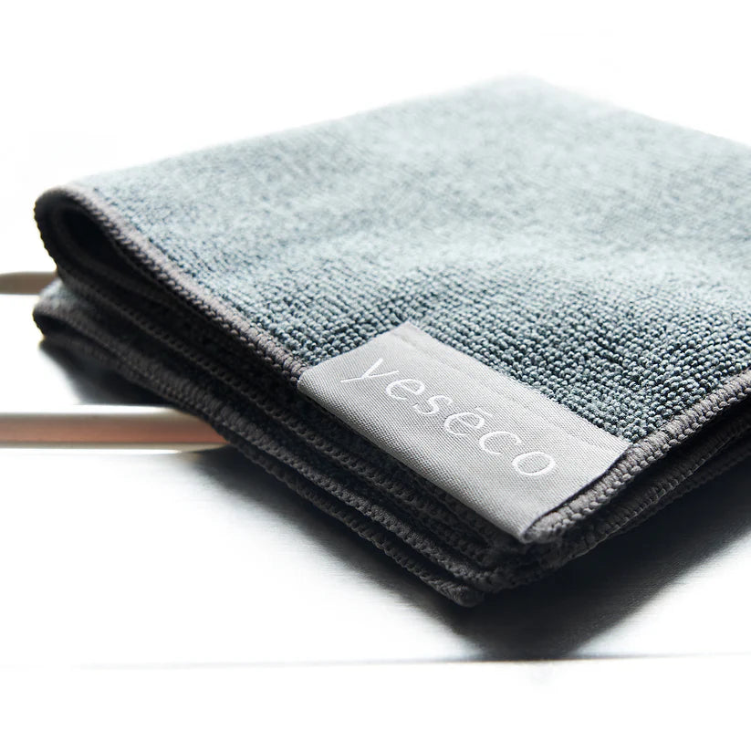 yeseco Microfibre Cloths Charcoal 3pk