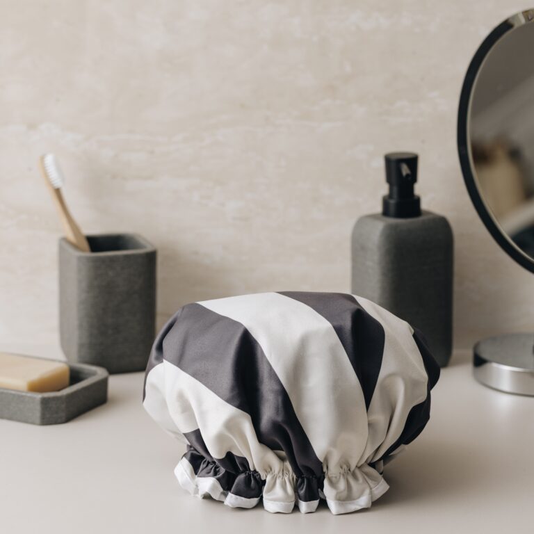 Manor Road Aniseed Stripe Shower Cap