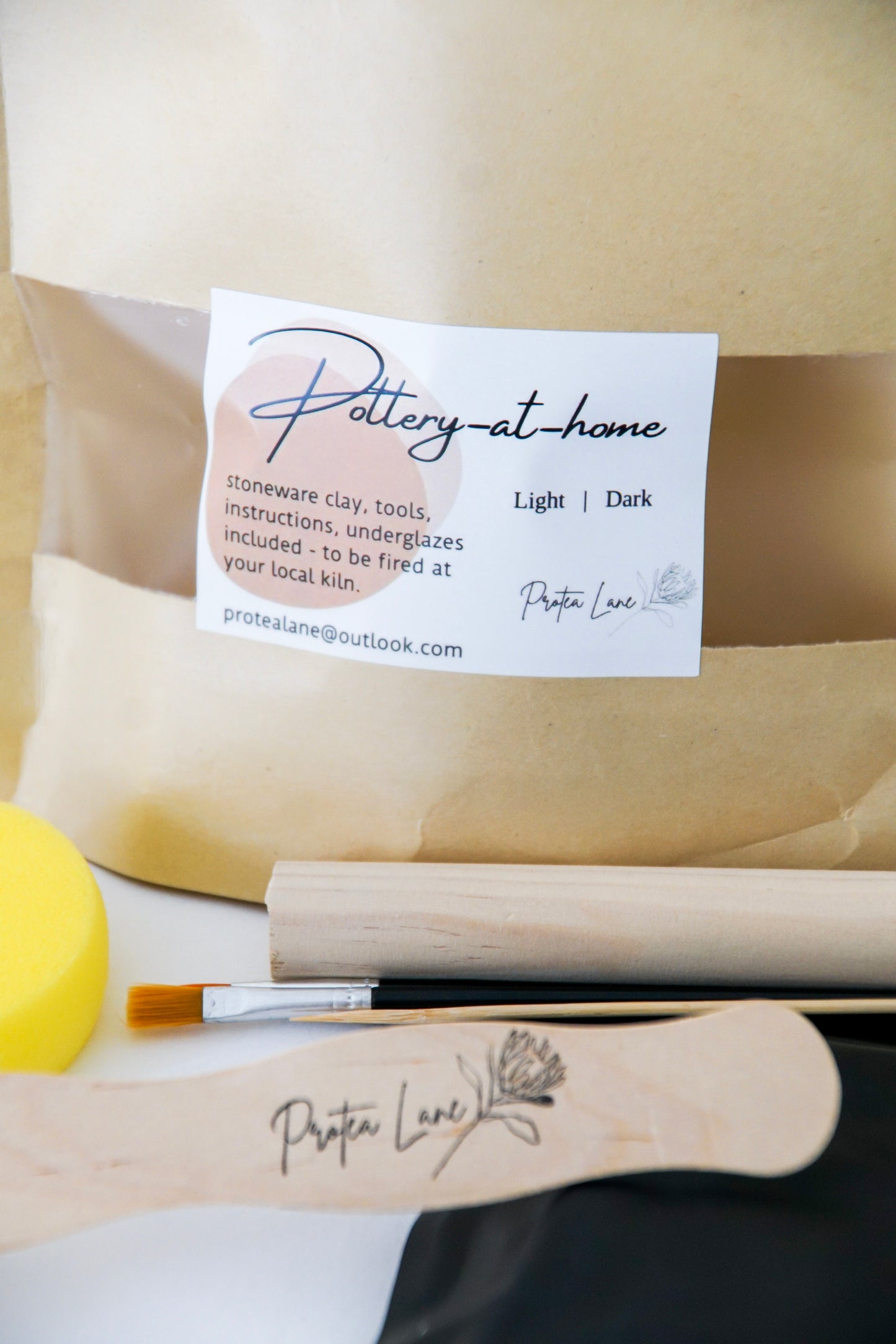 Protea Lane Dark Pottery-at-Home Kit