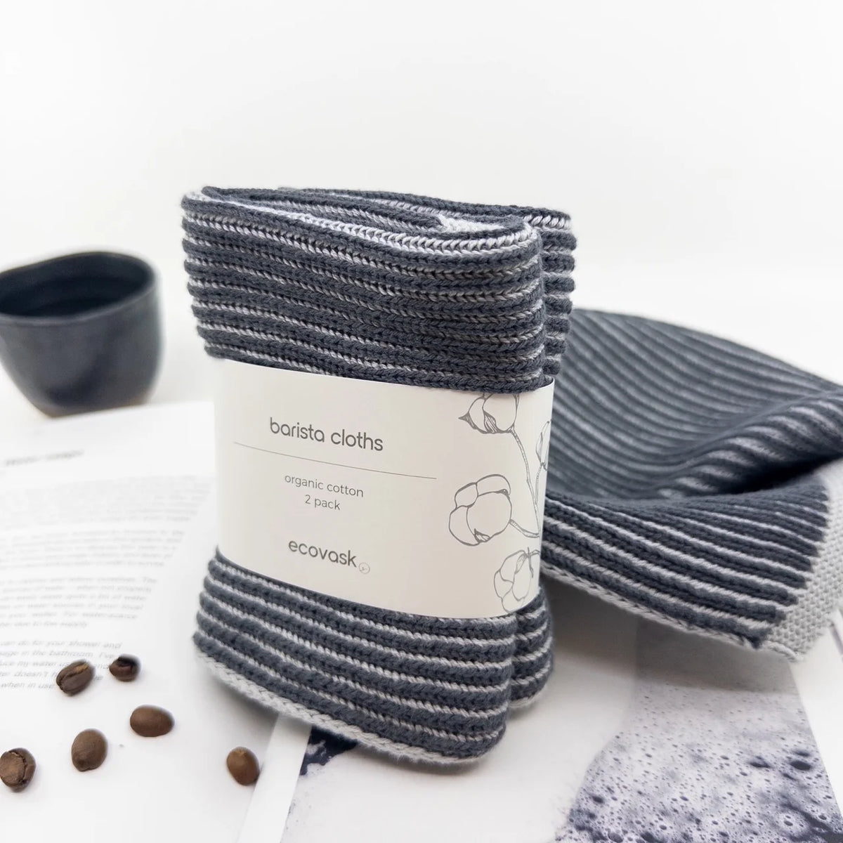 Ecovask Barista Cloth 2pk Graphite