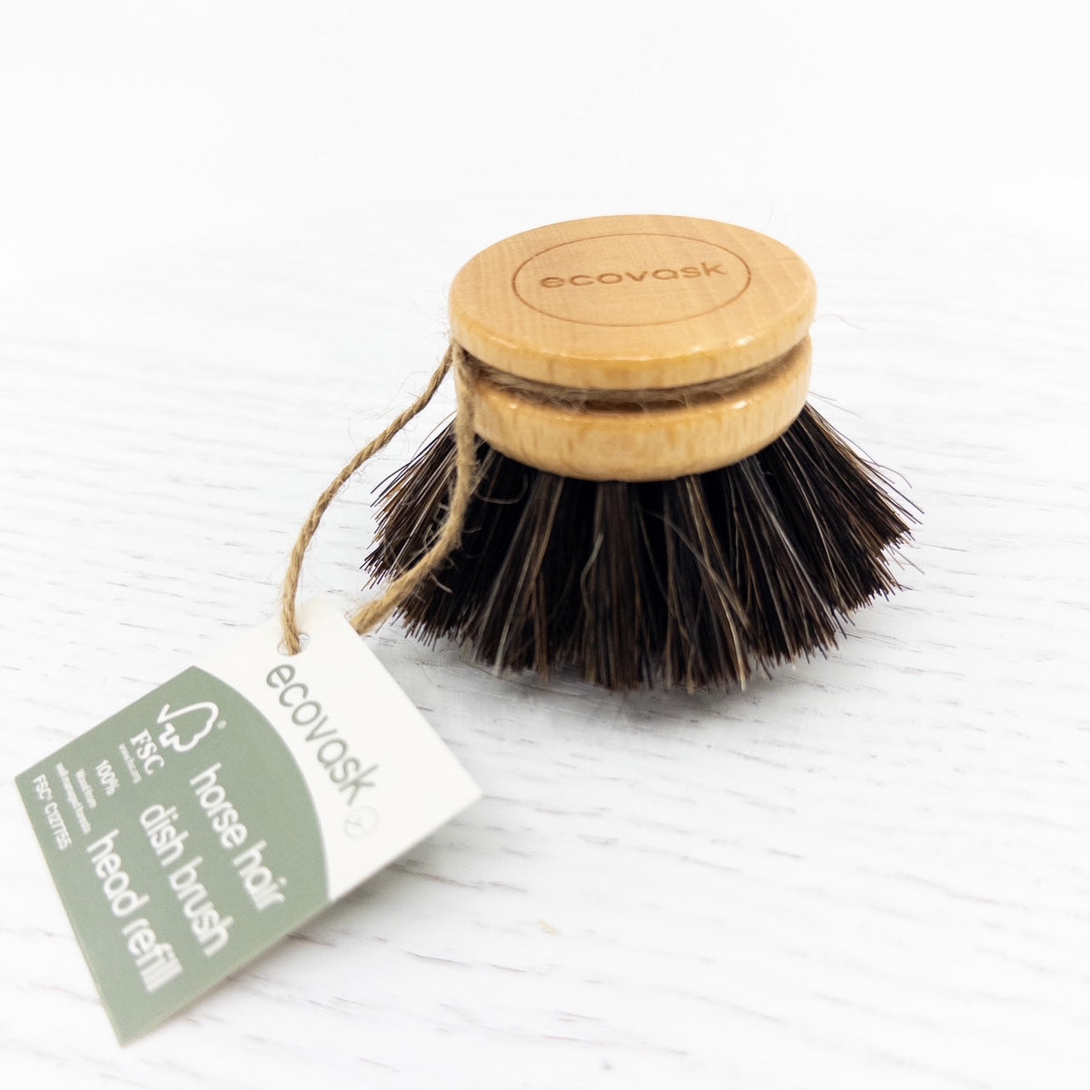 Ecovask Dish Brush Refill Horse Hair