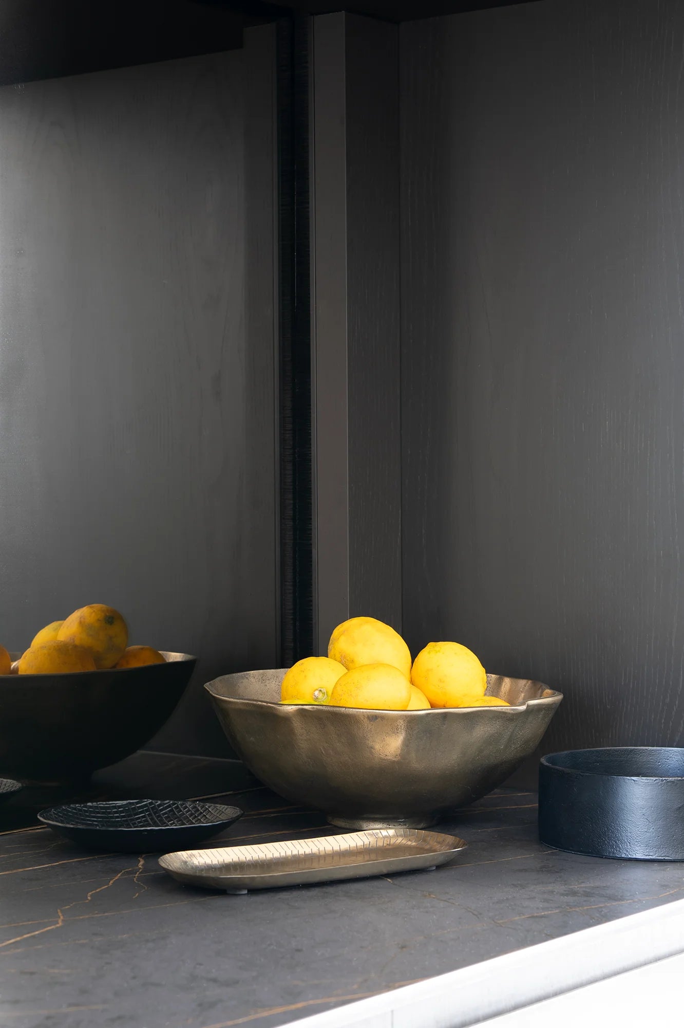 Ankara Gilded Poppy Bowl Vintage Brass