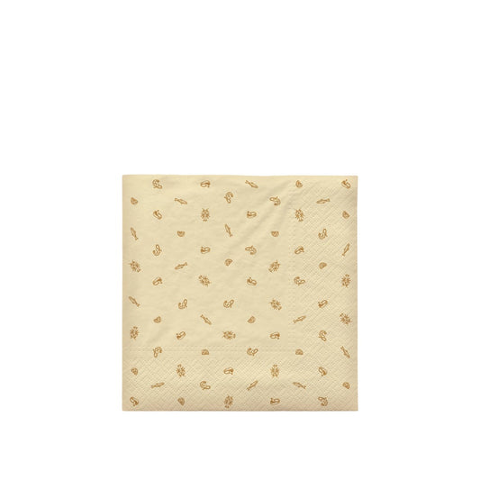Broste Copenhagen Sea Fall Yellow Luncheon Napkins