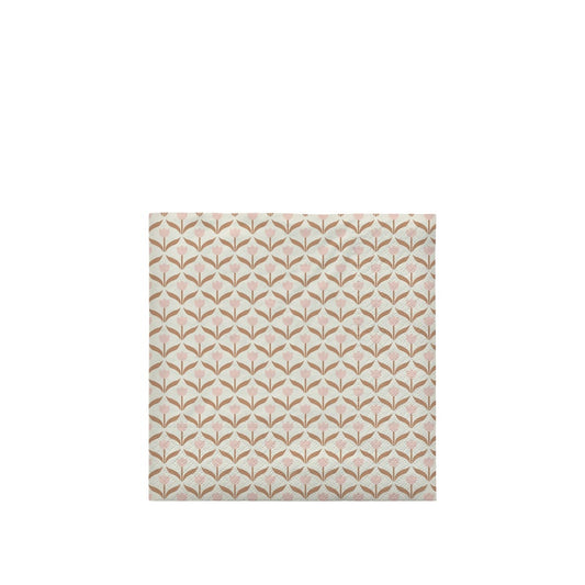 Broste Copenhagen Tulip Soft Pink Cinnamon Sand Luncheon Napkins