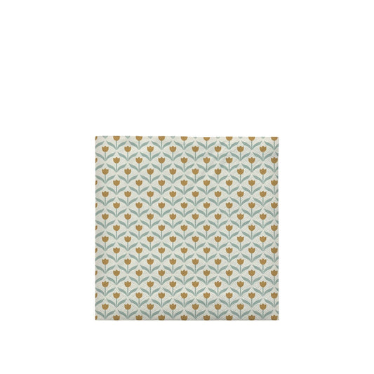 Broste Copenhagen Tulip Golden Yellow Desert Sage Luncheon Napkins