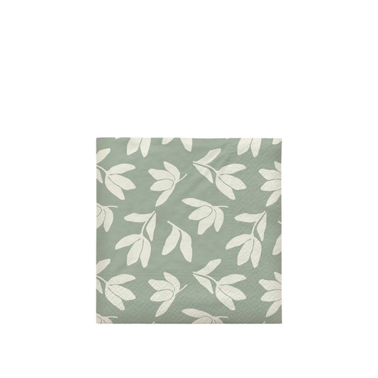 Broste Copenhagen Herbert Desert Sage Off White Luncheon Napkins