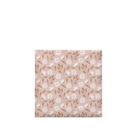 Broste Copenhagen Meadow Soft Pink Cinnamon Sand Luncheon Napkins