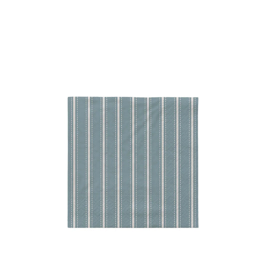 Broste Copenhagen Dolly Light Blue White Luncheon Napkins