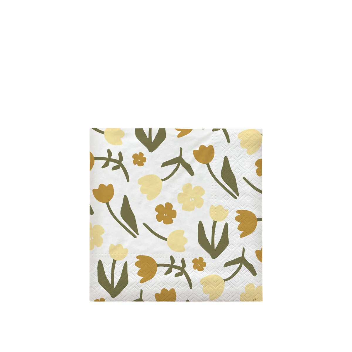 Broste Copenhagen Rosita White/Yellow Luncheon Napkins