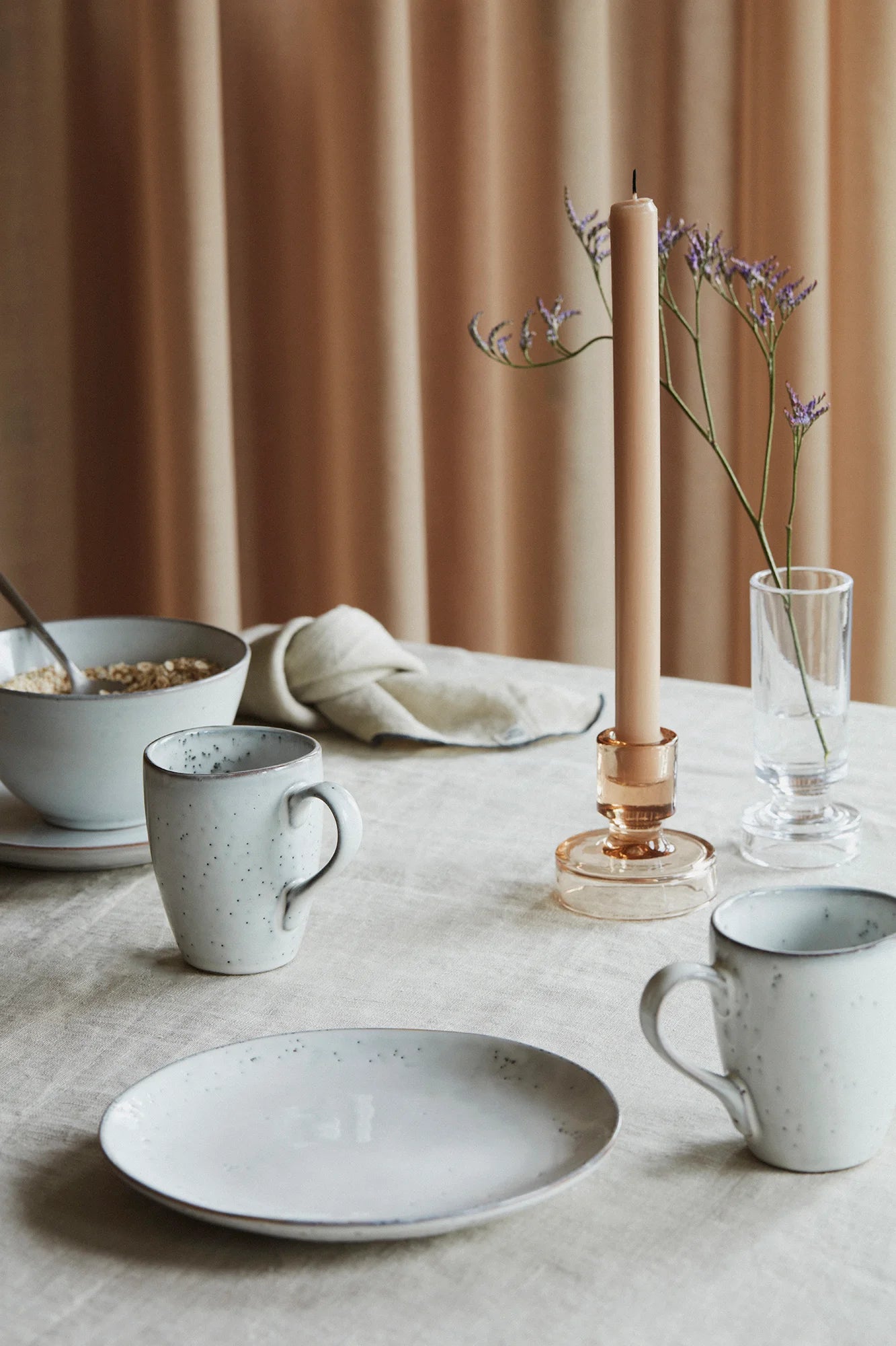 Broste Copenhagen Nordic Sand Mug with Handle set/6
