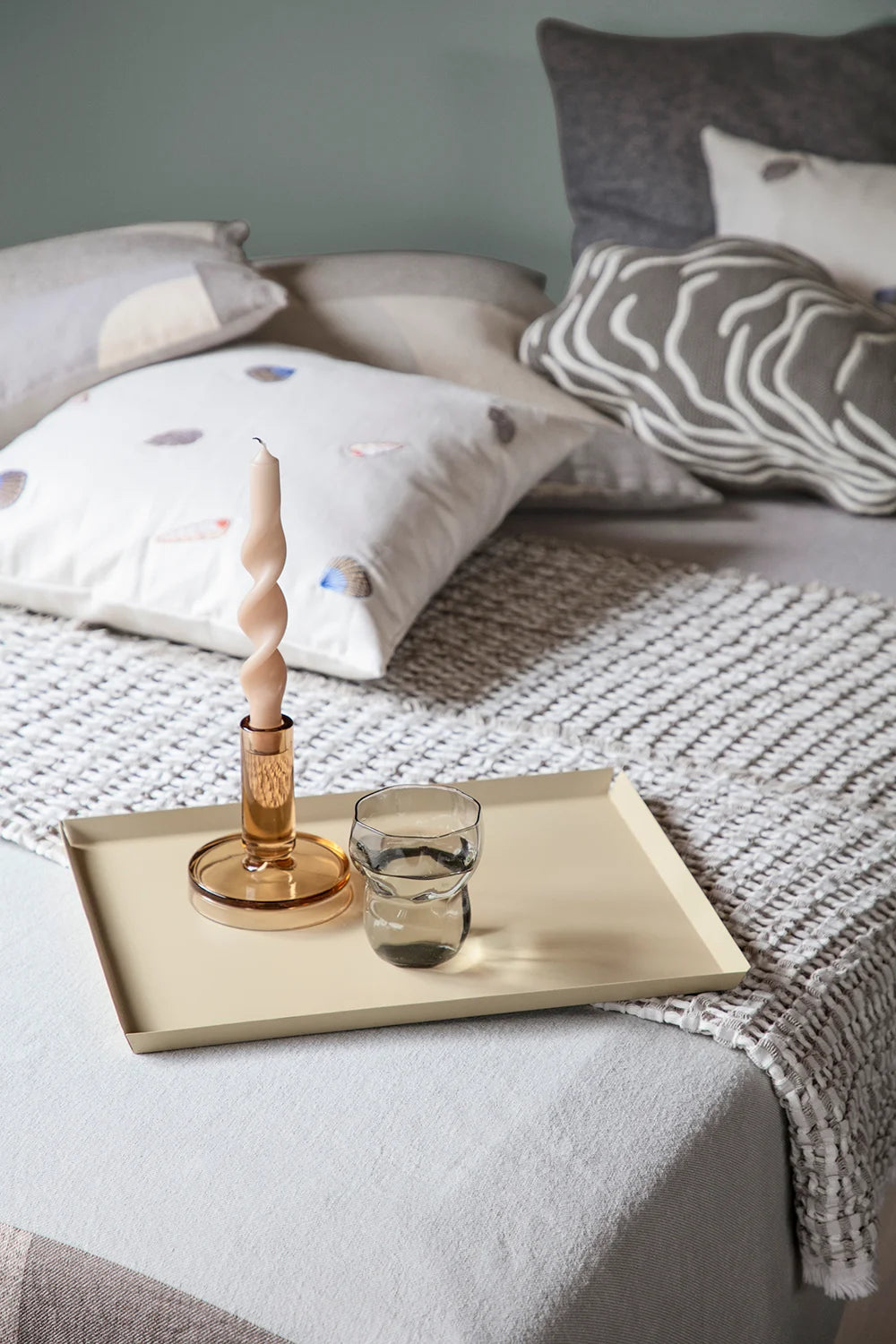 Broste Copenhagen Erika Medium Tray Meerkat Camel