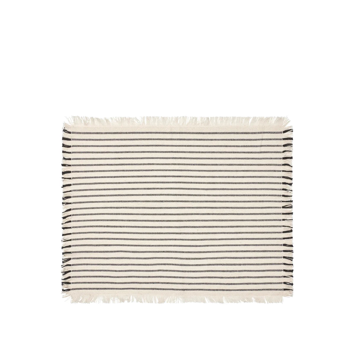 Broste Copenhagen Elouise Placemats Off White/Black set/2