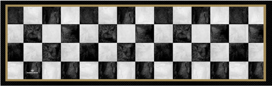 Manor Road Marble Check Large Bar Mat