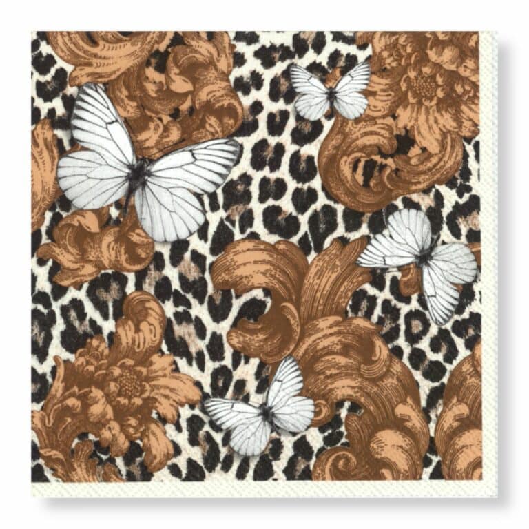 Manor Road Baroque Leopard Cocktail Napkins