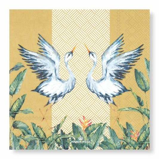 Manor Road Birds of Paradise Cocktail Napkins