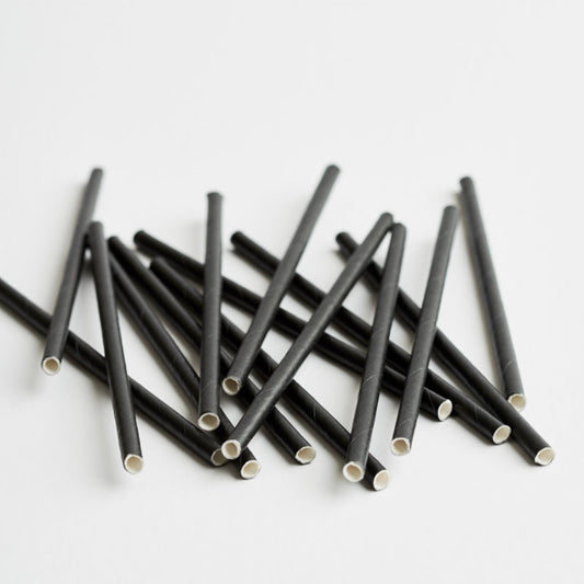 Green Bean Cocktail Straws Black 250pk