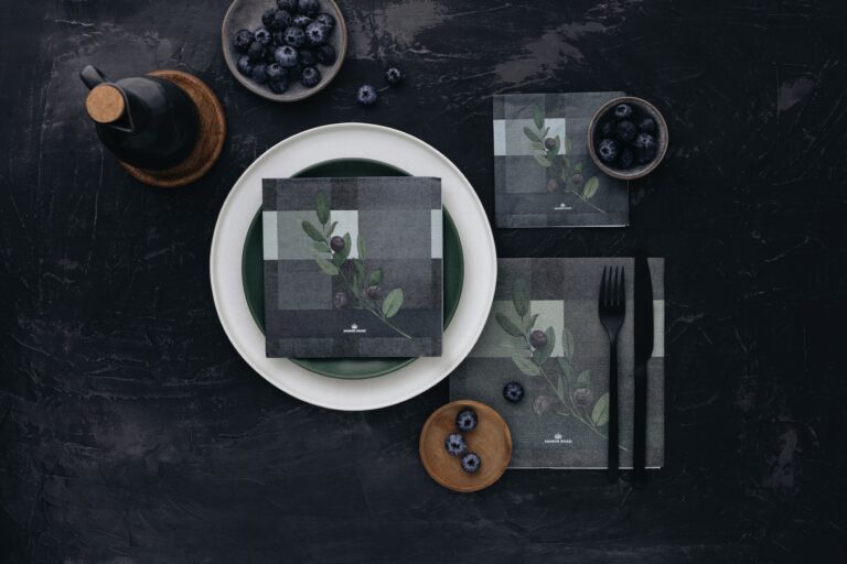 Manor Road Blueberry Burst Dinner Napkins